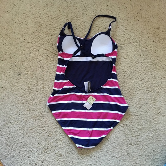 Tommy Bahama NWT nautical stripe size 8 swimsuit - Picture 3 of 8
